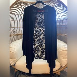 Lace Back Cardigan
